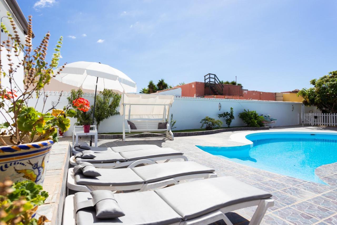 Bungalow Palm Mar With Pool And Garden Arona  Eksteriør billede